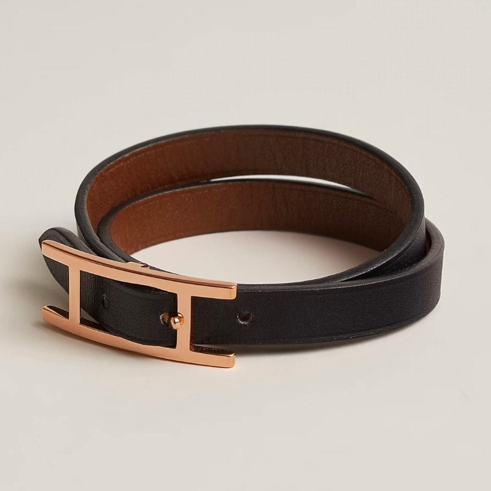 Hermes Behapi Double Tour Bracelet